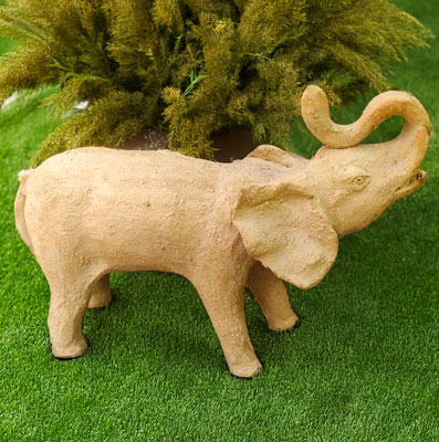Éléphant grès chamotté - Corine