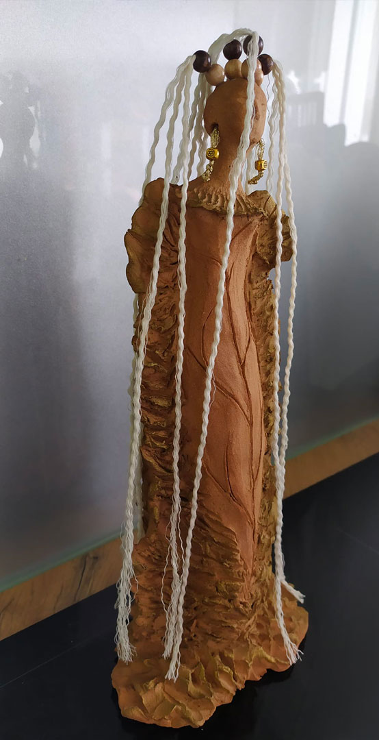 Femme flamme grès - Hélène