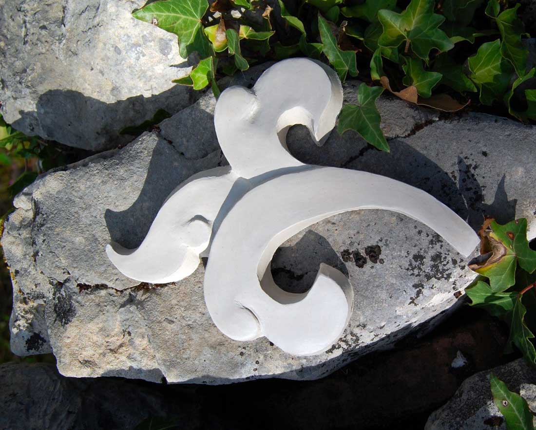 Volutes grés blanc - Françoise
